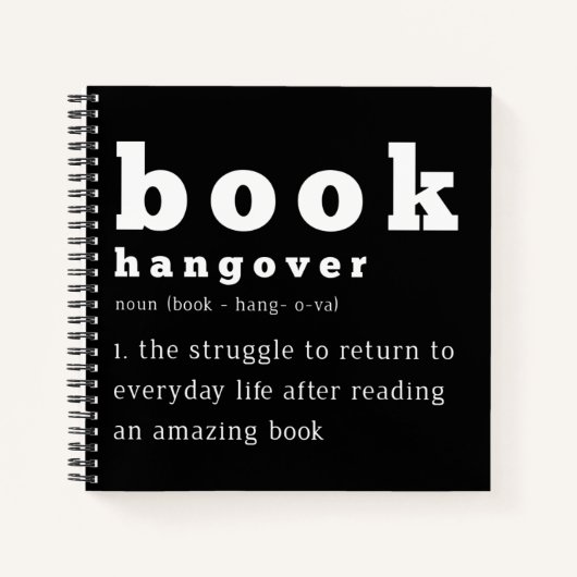 Book Hangover Bibliofilie Notitieboek (Voorkant)