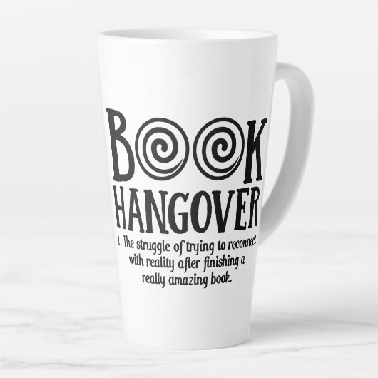 Book Hangover Tall Latte Mok 17 oz.  (Rechterhoek)