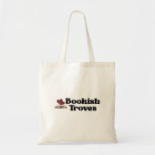Book & Hearts Illustration Romantic Reader Gift Tote Bag (Voorkant)
