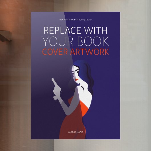 Book Hoesje | Auteur-promotie Raamsticker