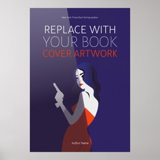 Book Hoesje | Promotie auteur-schrijver Poster (Voorkant)