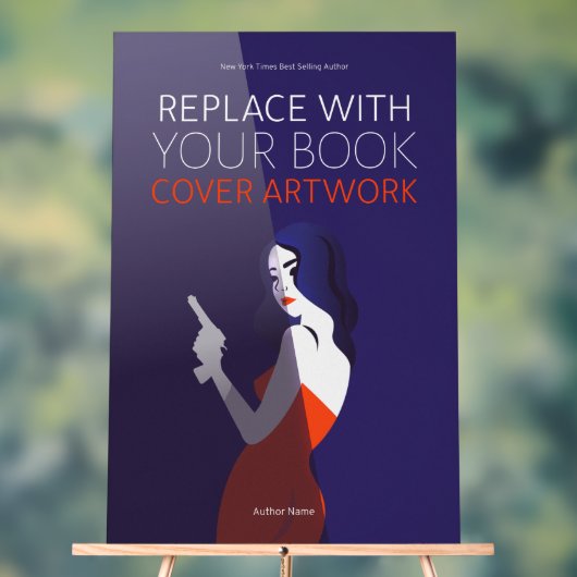 Book Hoesje | Vraagsteller voor promotiedoeleinden Acryl Bord (Neutraal)