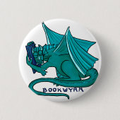 Book Hug Bookwyrm Ronde Button 5,7 Cm (Voorkant)