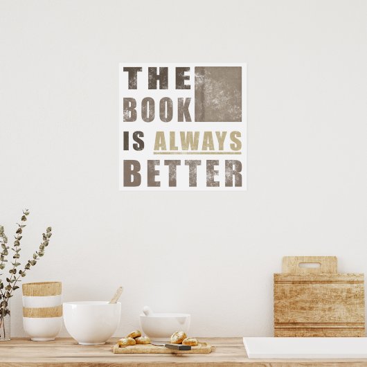 Book Humor Cadeauidee Poster (Keuken)