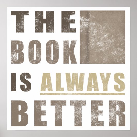 Book Humor Cadeauidee Poster (Voorkant)