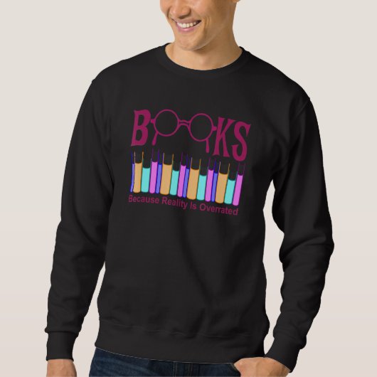 Book I Love Reading Library Novel Reader Trui (Voorkant)