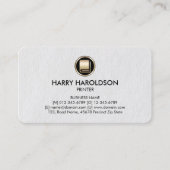 Book Icon Printer Premium-Visitekaartje Visitekaartje (Voorkant)