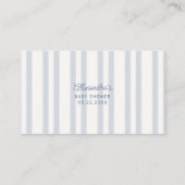 Book Insert Coffee Brewing Brunch Blue Baby Shower Informatiekaartje (Achterkant)