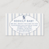 Book Insert Coffee Brewing Brunch Blue Baby Shower Informatiekaartje (Voorkant)