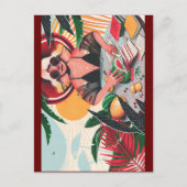 Book Lady Wimsical Briefkaart (Voorkant)