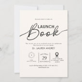 Book Launch Invitation Kaart (Voorkant)