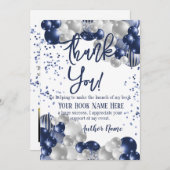 Book Launch Party Hartelijk dank Bedankkaart (Voorkant / Achterkant)