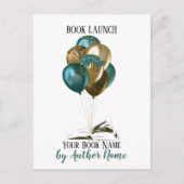 Book Launch Party Invitation Briefkaart (Voorkant)