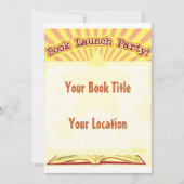 Book Launch Party nodigt uit Kaart (Voorkant)