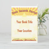 Book Launch Party nodigt uit Kaart (Staand voorkant)