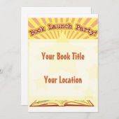 Book Launch Party nodigt uit Kaart (Voorkant / Achterkant)