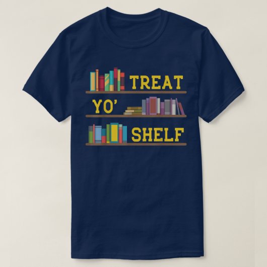 Book Library Librarian a bookworm book lover T-shirt (Design voorkant)