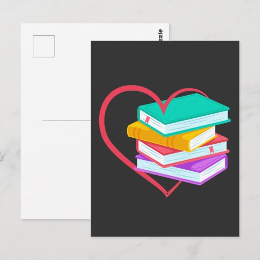 Book Love Bookworm Reader Cute Reading Briefkaart (Voorkant / Achterkant)