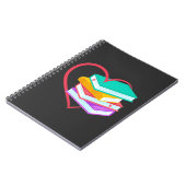 Book Love Bookworm Reader Cute Reading Notitieboek (Linkerzijde)