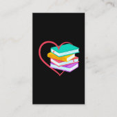 Book Love Bookworm Reader Cute Reading Visitekaartje (Voorkant)