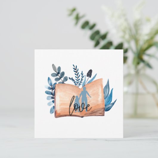 Book Love Kaart (Staand voorkant)