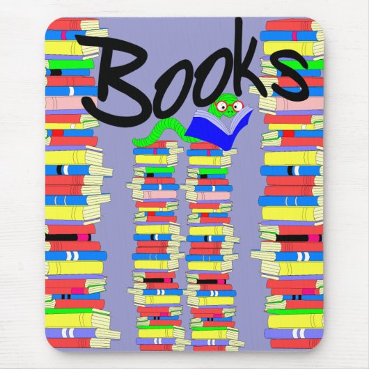 Book Love Mousepad Muismat (Voorkant)