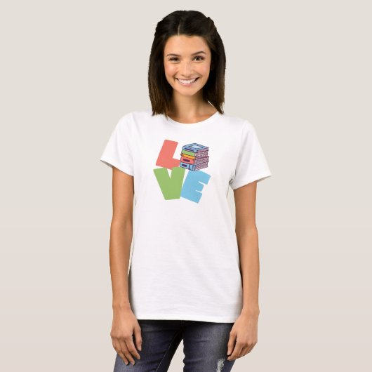Book Love T-Shirt (Voorkant volledig)