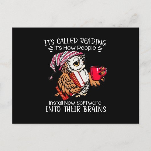 Book Lover Aankondigingskaart (Voorkant)