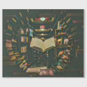 Book lover artwork cadeaupapier (Vlak)