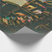 Book lover artwork cadeaupapier (Hoek)
