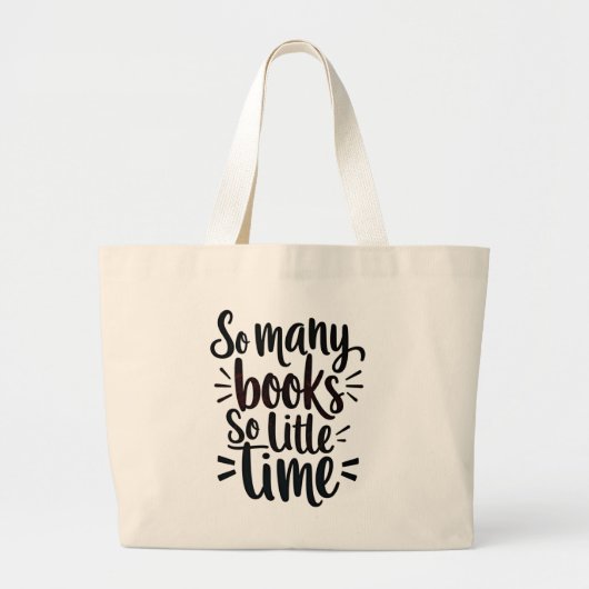 Book Lover Bag Grote Tote Bag (Voorkant)