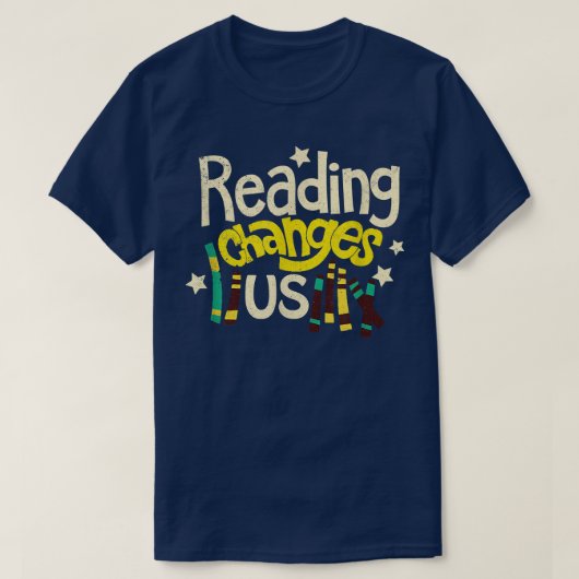 Book Lover Bibliophile Bookworm Reader Reading Cha T-shirt (Design voorkant)