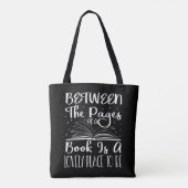 Book Lover Bookworm Nerd Literary Librarian Gift Tote Bag (Achterkant)