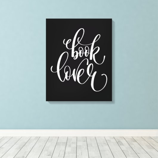 Book Lover Canvas Afdruk (Insitu (Houten vloer))