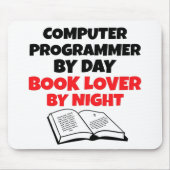 Book Lover computerprogrammeur Muismat (Voorkant)