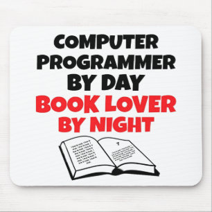 Book Lover computerprogrammeur Muismat