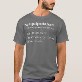 Book Lover Definition Sesquipedalian Librarian T-shirt (Voorkant)