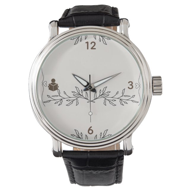 Book Lover eWatch Design for Reading Lovers Horloge (Voorkant)
