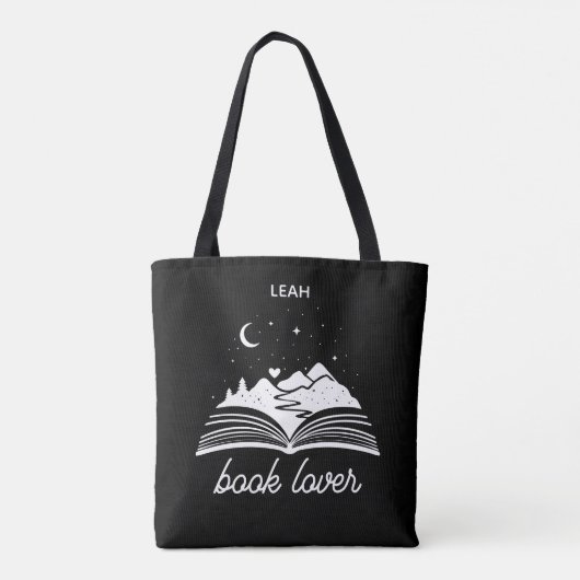 Book Lover Fantasy Romance Adventure Tote Bag (Achterkant)