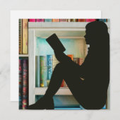 Book Lover Feestdagenkaart (Voorkant / Achterkant)