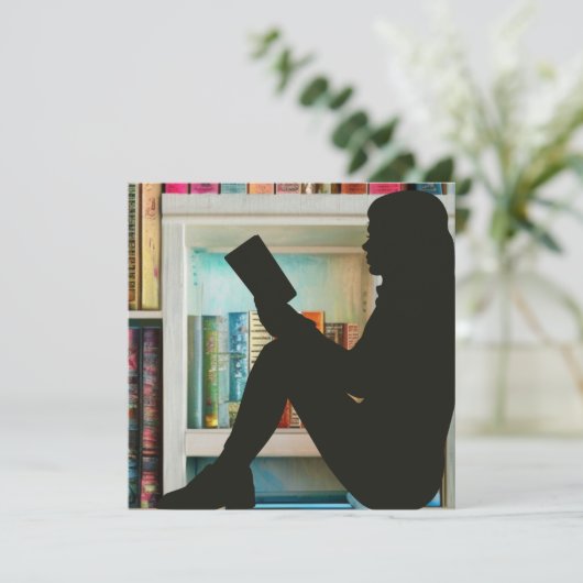 Book Lover Feestdagenkaart (Staand voorkant)