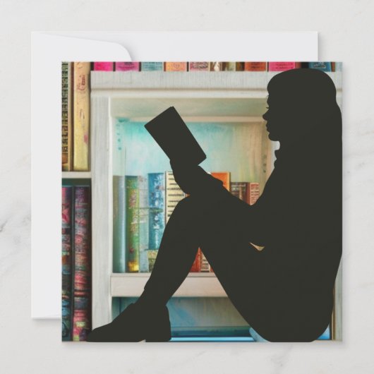 Book Lover Feestdagenkaart (Voorkant)