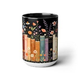 Book Lover Floral Mug Magische Mok