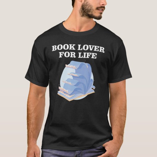 Book Lover for Life_8 T-shirt (Voorkant)