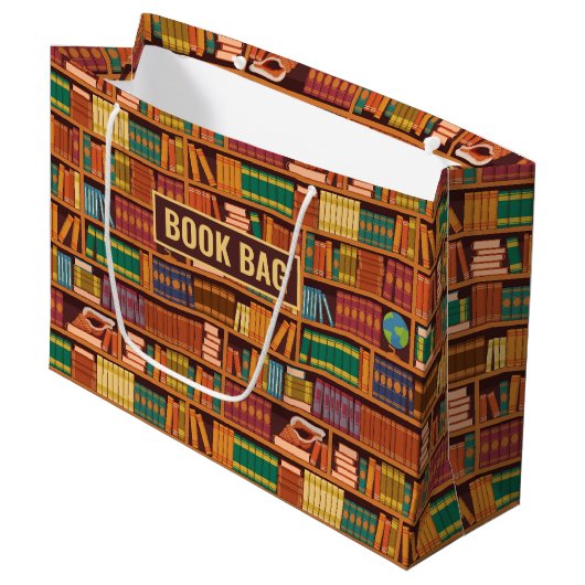 Book Lover Gift Bag Groot Cadeauzakje (Voorkant Gekanteld)