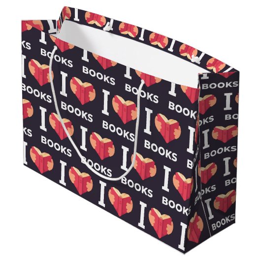Book Lover Gift Bag Groot Cadeauzakje (Achterkant Gekanteld)