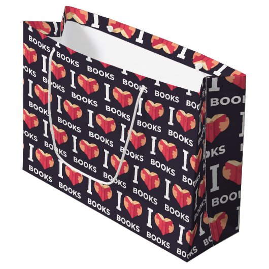 Book Lover Gift Bag Groot Cadeauzakje (Voorkant Gekanteld)