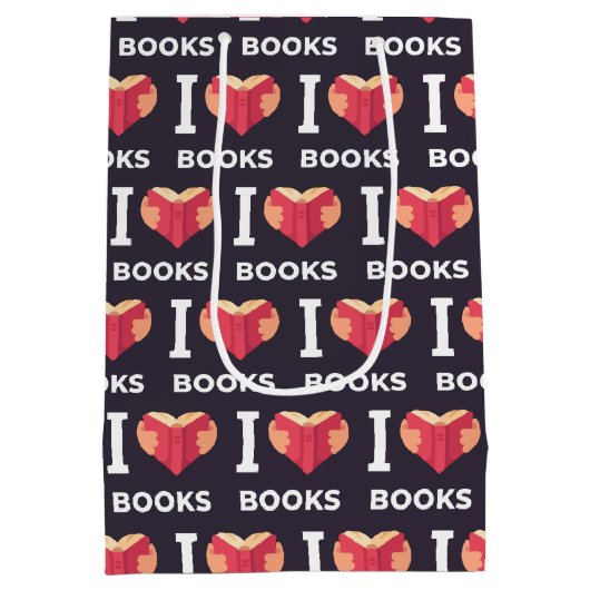 Book Lover Gift Bag Medium Cadeauzakje (Achterkant)