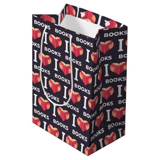 Book Lover Gift Bag Medium Cadeauzakje (Achterkant Gekanteld)