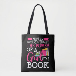 Book Lover Gift for Women Tiener Bookworm Reader Tote Bag